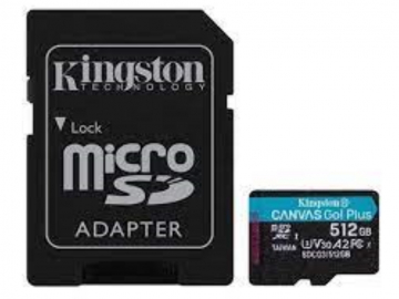 Memorije kartice KINGSTON SDCG3/512GB/microSDXC/512GB/170MB/s-90MB/s+adapter